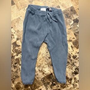 Zara Blue Joggers with Elastic Waistband waffle 18-24 months